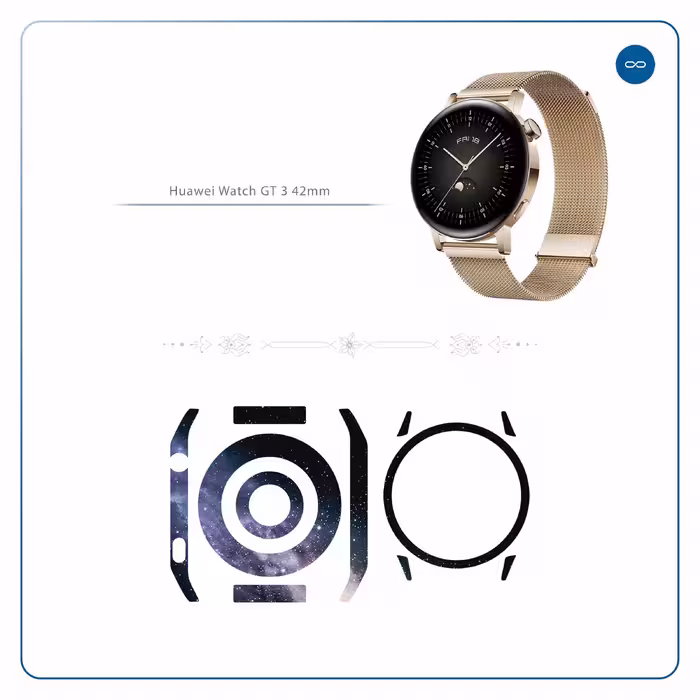 برچسب ماهوت طرح Universe-by-NASA-3 مناسب برای ساعت هوشمند هوآوی Watch GT 3 42mm