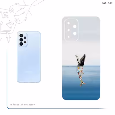 برچسب پوششی ماهوت مدل Collage of Sea Trash مناسب برای گوشی موبایل سامسونگ Galaxy A23