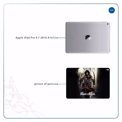 برچسب پوششی ماهوت مدل Prince of Persia مناسب برای تبلت اپل iPad Pro 9.7 2016 A1673
