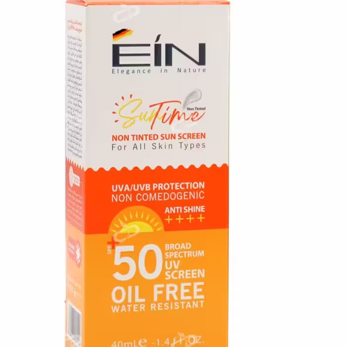 کرم ضدآفتاب SPF50 بی رنگ ای آی ان مناسب انواع پوست (40 میل)