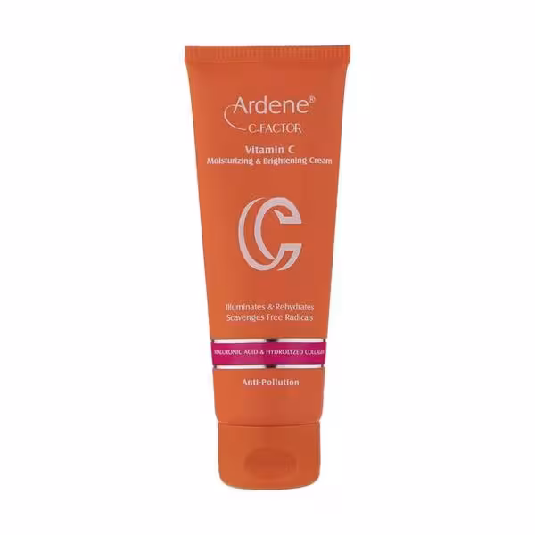 کرم روز مرطوب و روشن کننده Ardene C-Factor آردن سی فکتور مدل ویتامین سی SPF15 میل 75