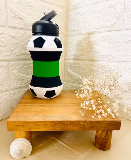 قمقمه سیلیکونی تاشو فوتبالی