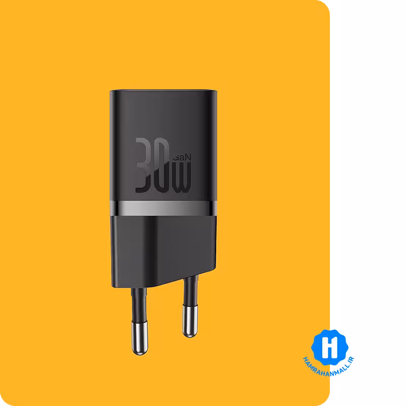 شارژر دیواری باسئوس مدل GaN5 CCGN070401 توان 30 وات