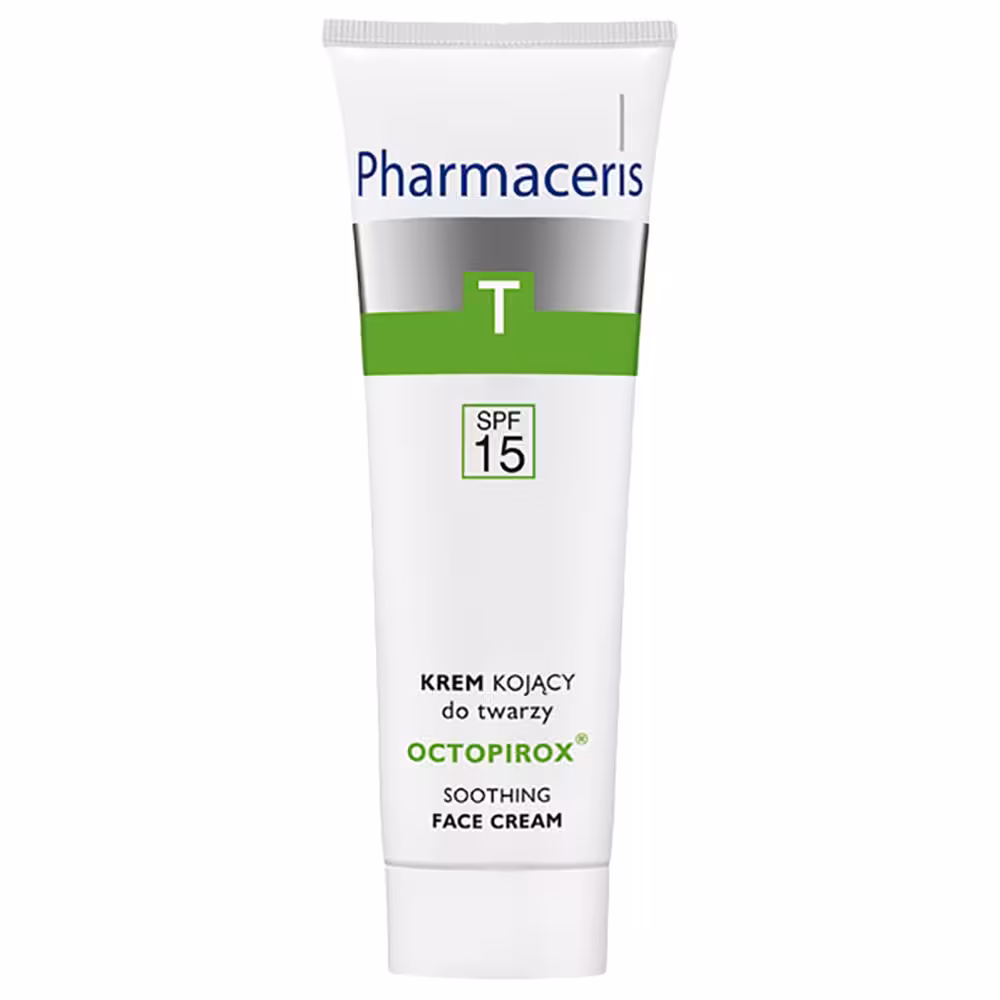 کرم تسکین دهنده صورت فارماسریز سری T مدل Octopirox حجم 30 میل