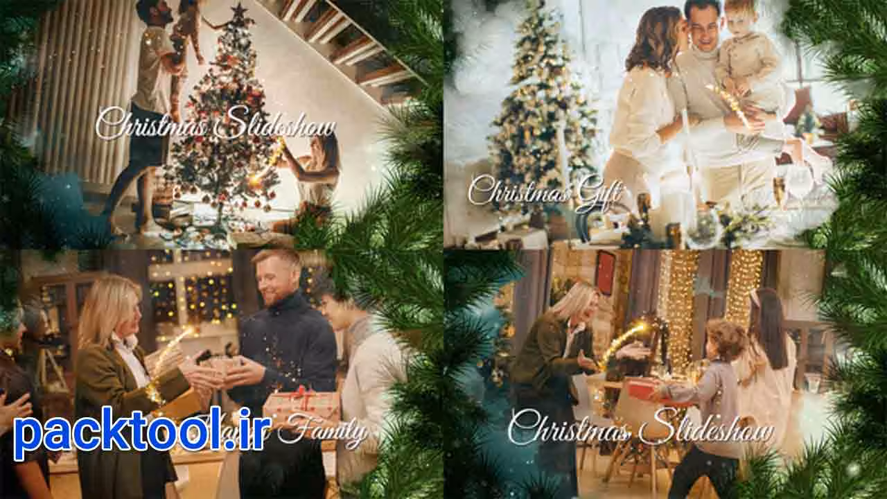 دانلود پروژه آماده پریمیر پرو اسلایدشو کریسمس Christmas Slideshow - پک تول