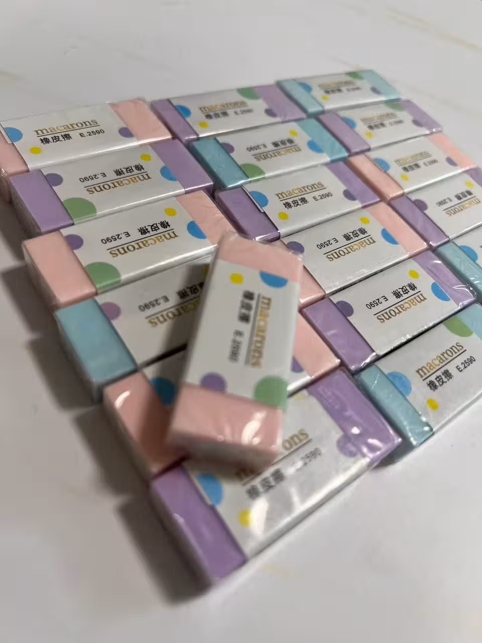 پاک کن های ساده پاستلی