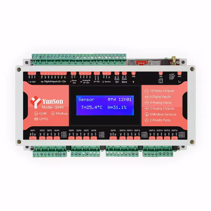 کنترلر پیامکی سیمکارتی 16کانال YanSon مدل G940