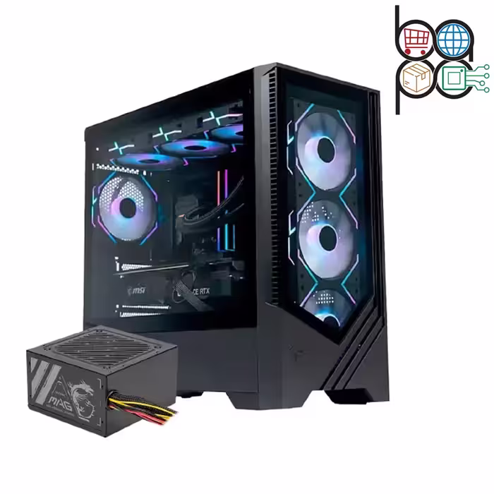 کیس و پاور گیمینگ MSI FORGE M100A   MAG A500N-H