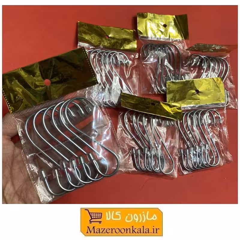 قلاب آشپزخانه طرح S بسته 6 عددی SOO-033