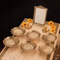 ست هفت سین برنجی آنتیک کد 1223