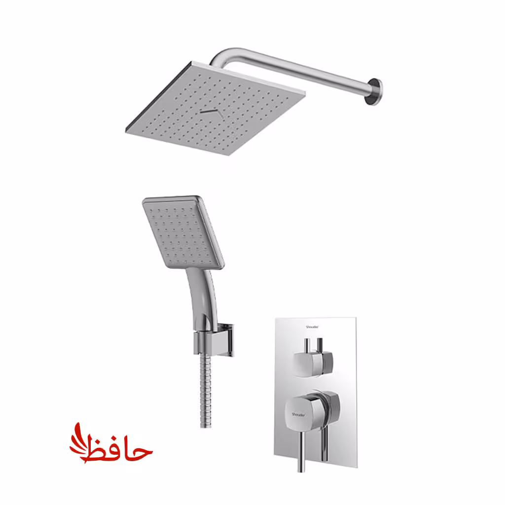 شیر حمام توکار شودر مدل رومر کروم مات تیپ 3