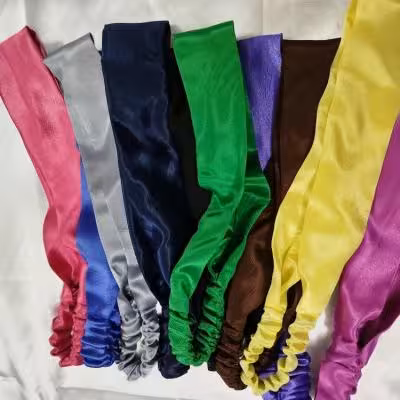 هد بند ساتن ساده پشت کشی