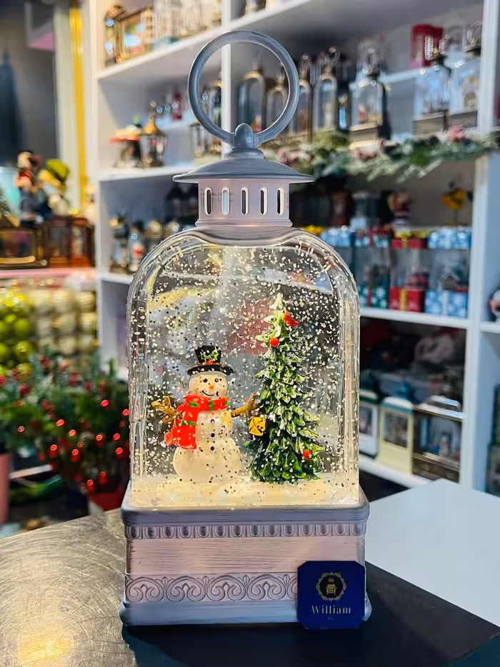 فانوس موزیکال آدم برفی کریسمس F