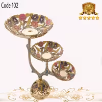 سه طبقه درختی برنجی کد 102