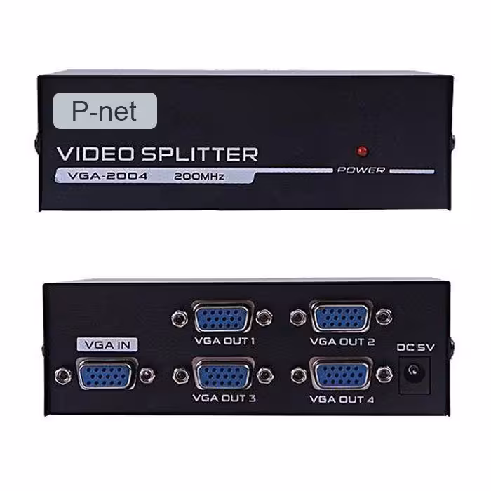اسپلیتور VGA برند P-NET چهار پورت