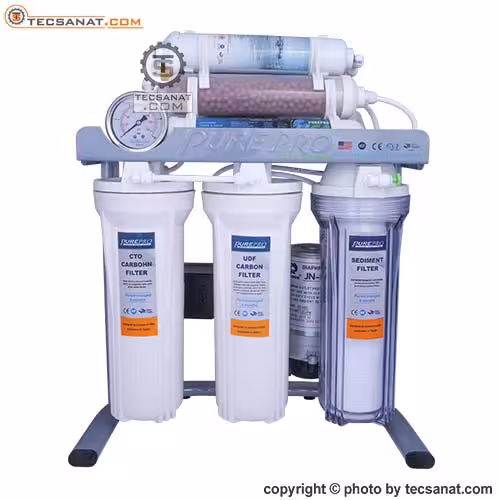 تصفیه آب خانگی PURE PRO مدل RO سری 8 مرحله با فیلتر مکمل مینرال