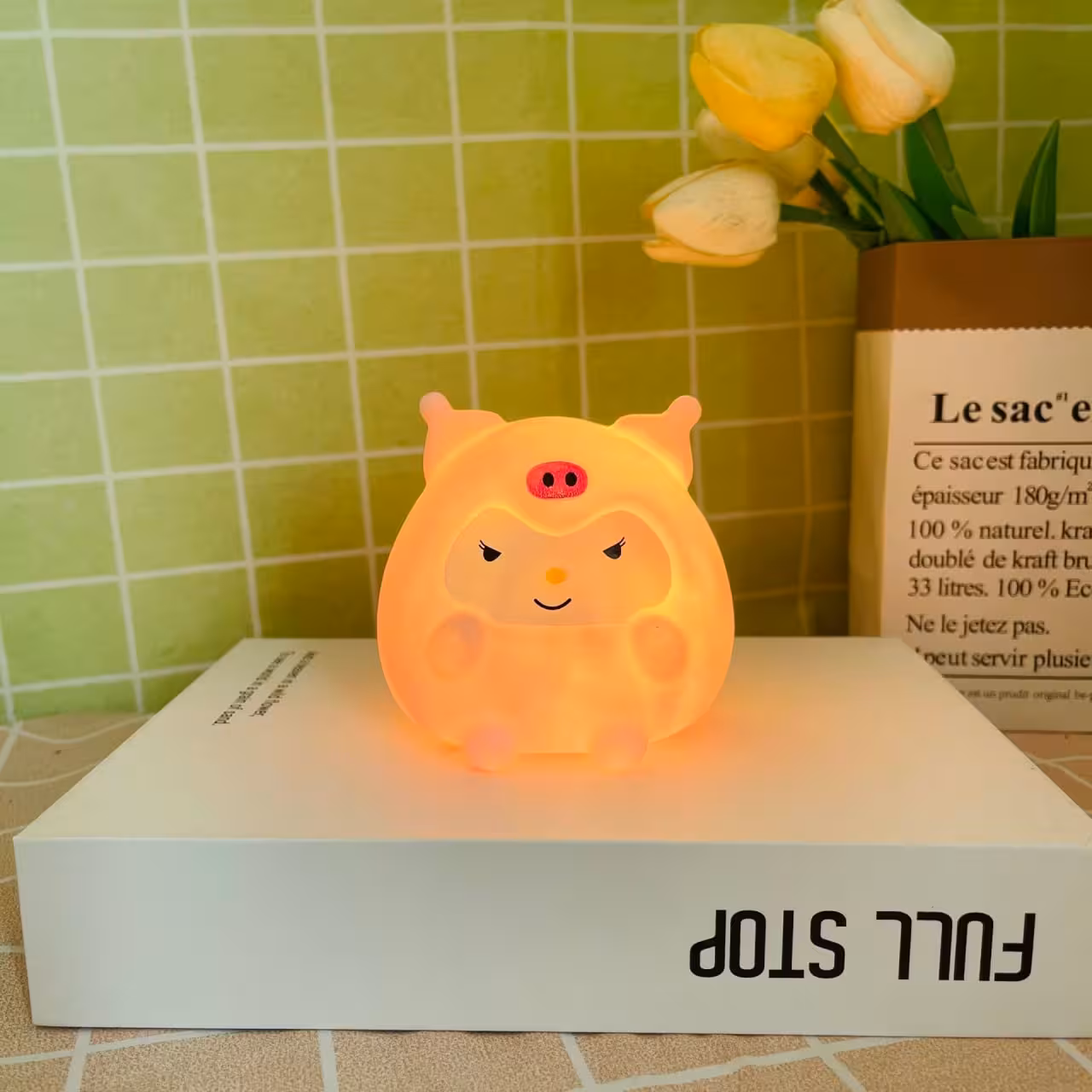 چراغ خواب کرومی باتری خور مینی