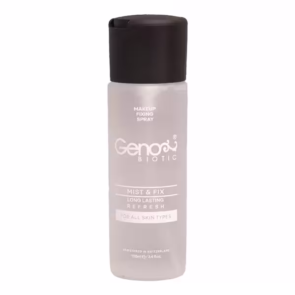 اسپری رطوبت رسان و تثبیت کننده آرایش ژنوبایوتیک مدل Mist & Fix حجم 100 میل