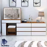 میز آرایش لامپ دار DJ629