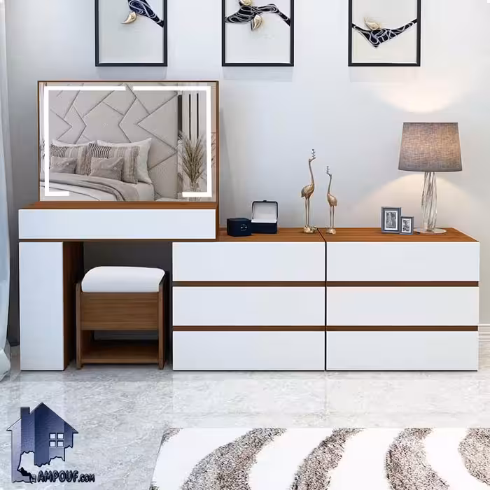 میز آرایش لامپ دار DJ629