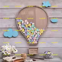 تابلو یاد بود قلکی یادبود تولد طرح بالن (تابلو بالن) کد 601 تابلو سازی رضا(پس کرایه)