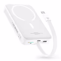 پاروبانک وایرلس 10000 با کابل تایپ سی بیسوس Baseus Magnetic Power Bank PPCXM10T