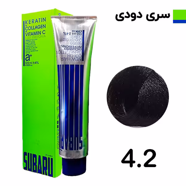رنگ مو قهوه ای دودی سوبارو شماره 42