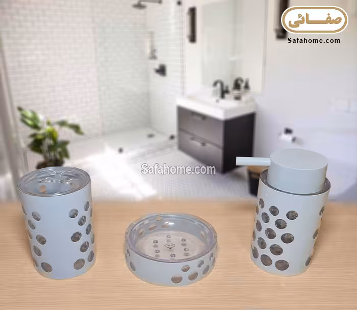سرویس بهداشتی 3 تکه سفید طرح سونیا