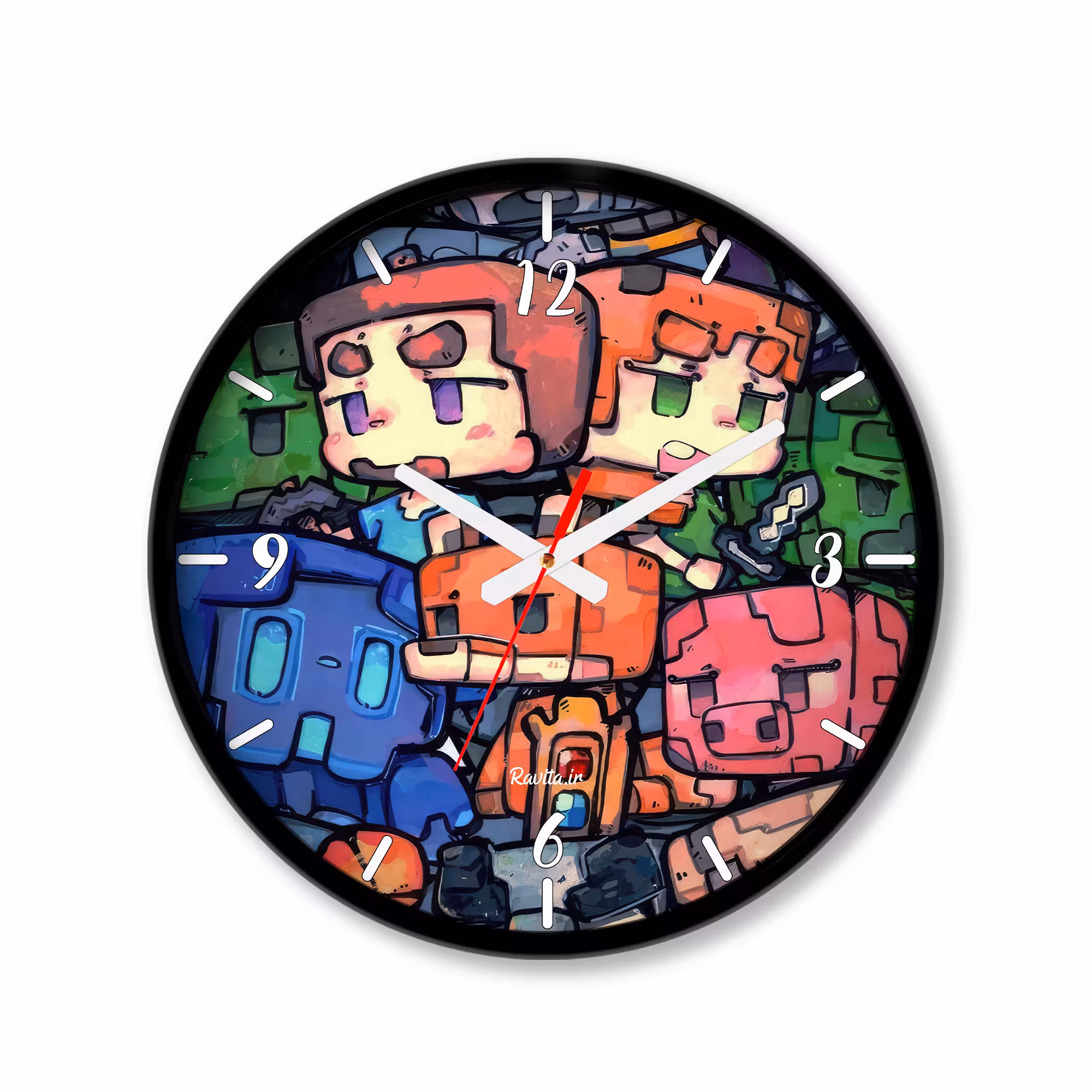 ساعت دیواری کوچک راویتا طرح ماینکرافت - Minecraft کد 3698