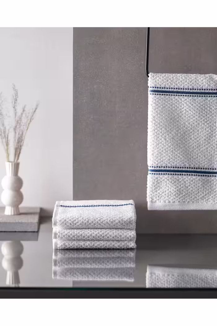 ست 4 عددی حوله دست مادام کوکو طرح Sidonie سایز 30×45 سانتی متر