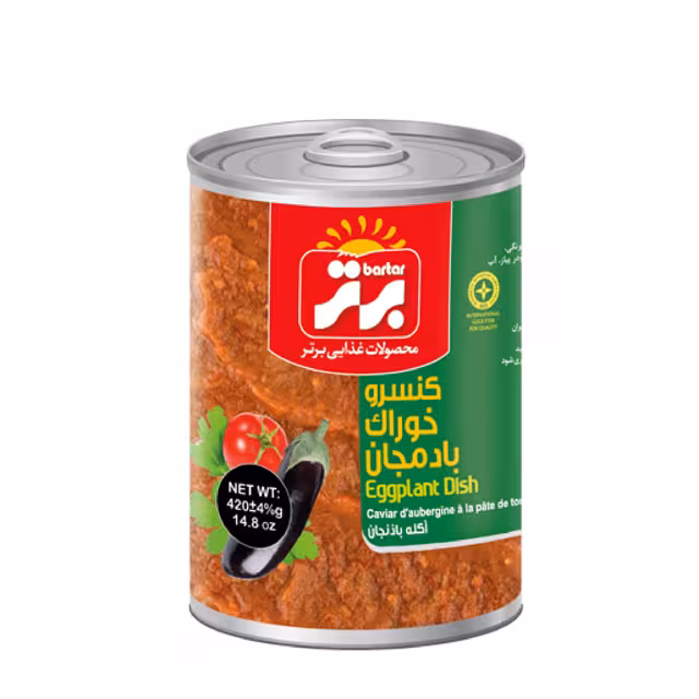 کنسرو خوراک بامجان برتر 420 گرمی