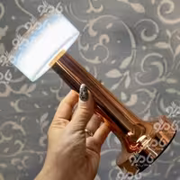 آباژور لمسی شارژی دمبل دورنگ سفیدمسی بلند