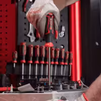 پیچ گوشتی دسته پلاستیکی دورنگ 150*6 چهارسو رونیکس