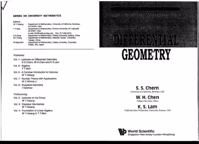 خرید و دانلود نسخه کامل کتاب Lectures on differential geometry