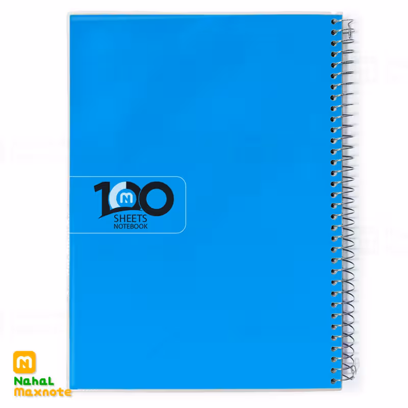 دفتر 100 برگ سیمی طلقی تک رنگ کد 3115.طرح 5