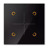 کلید چهار پل لمسی (سفید ، مشکی)