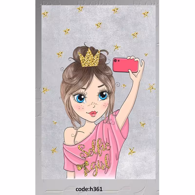 قالیچه کودک درجه1 ماشینی، در ابعاد مختلف، باترمزفرش، کد h361