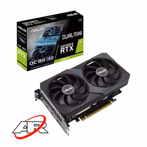 کارت گرافیک ایسوس مدل DUAL RTX 3060 Ti 8GB V2 MINI OC