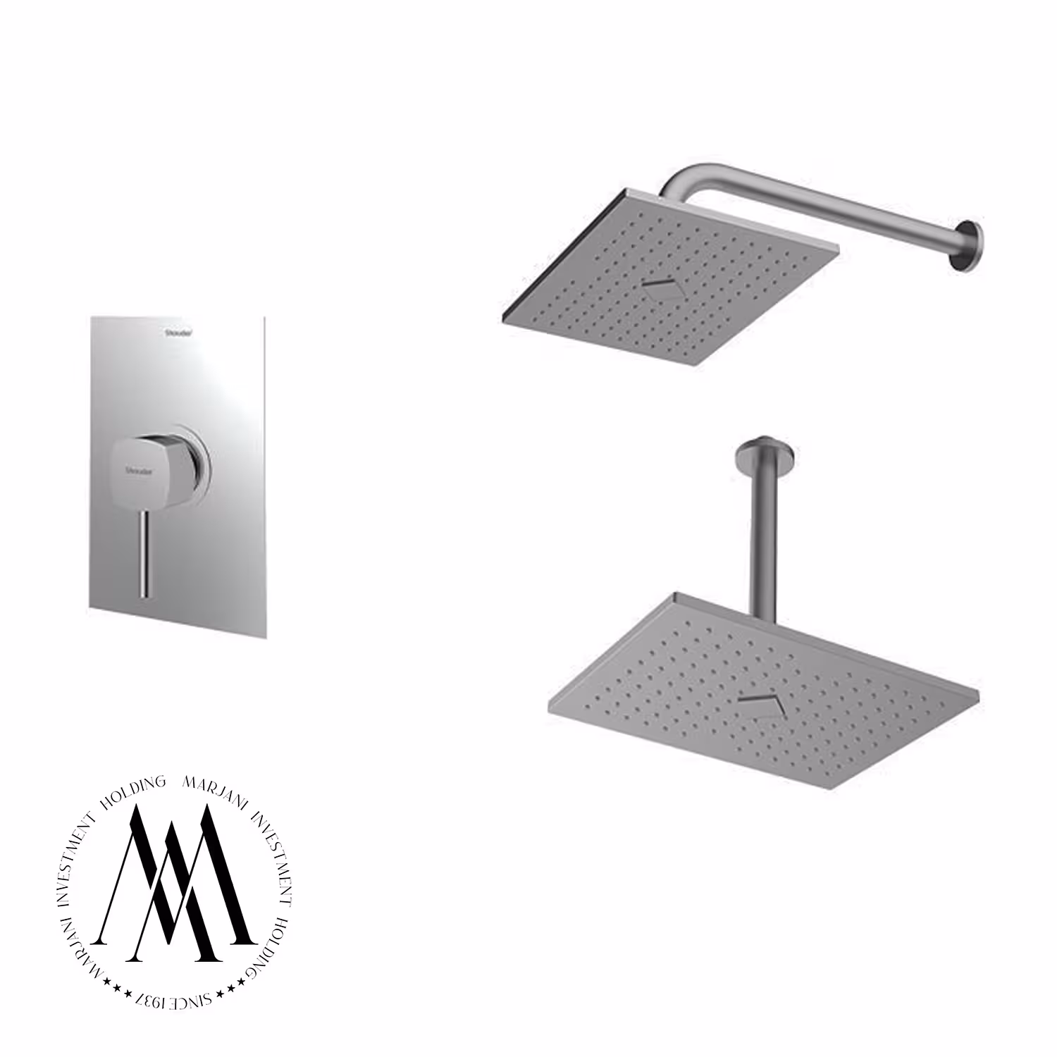 شیر حمام توکار شودر مدل رومر ABS تیپ 1 (کرومات)