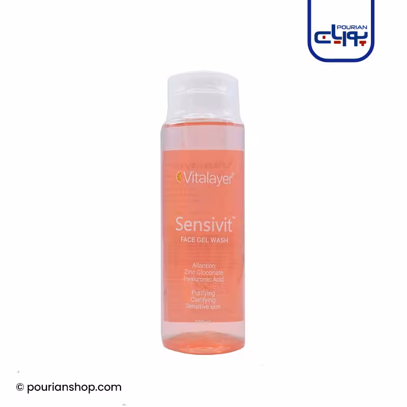 ژل شستشوی صورت ویتالایر سنسی ویت مناسب پوست های حساس200میل