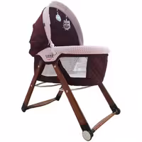 گهواره بدنه چوبی تاشو کیوی Kiwi زرشکی