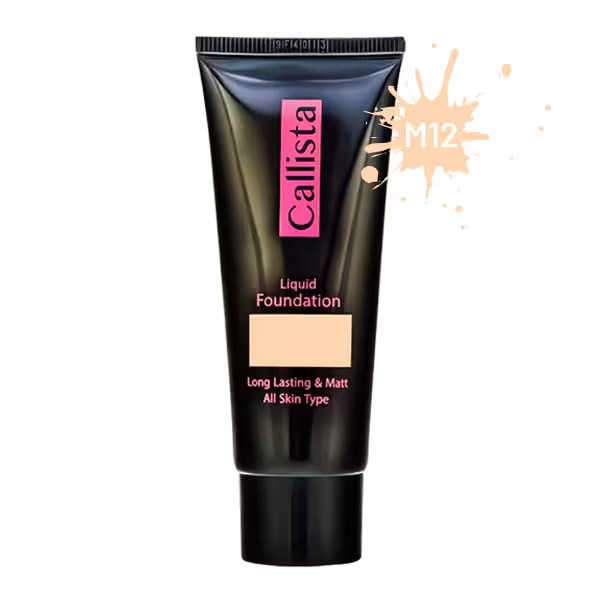 کرم پودر تیوپی کالیستا مدل لانگ لستینگ و مات شماره M12