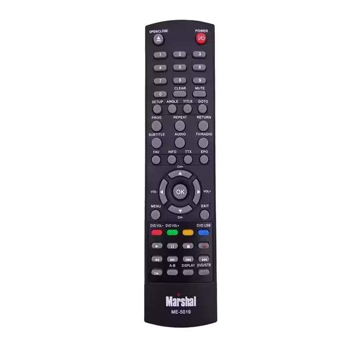 ریموت کنترل گیرنده دیجیتال و پخش‌کننده DVD مارشال مدل ME-5019