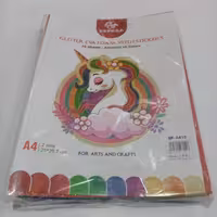 فوم اکلیلی10رنگ A4پشت چسبدار