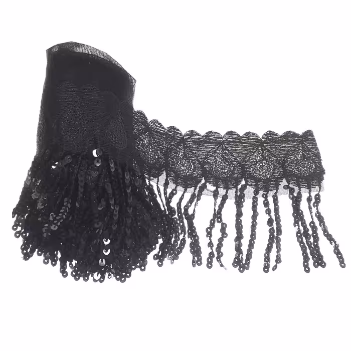 نوار یراق مدل پولکی کد Y5554 طول 2.4 متر