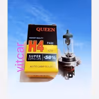 لامپ 3خار (پایه  اچ4 ) ولتاژ کار 12ولت، 100 وات  با 50درصد نوردهی بیشتر،کیفیت عالی.ویتکار