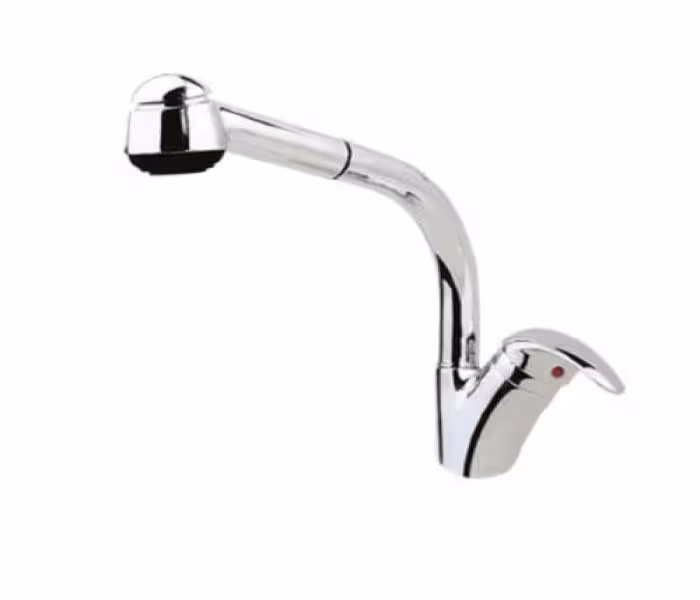 شیر آشپزخانه شاوری راسان مدل درنا کروم