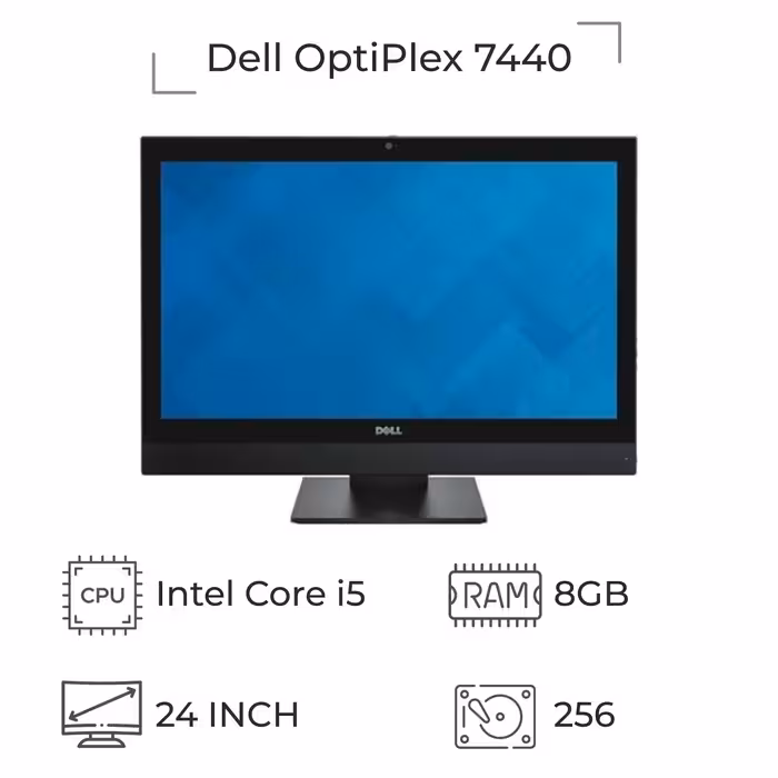 آل این وان استوک Dell Optiplex 7440 پردازنده i5 نسل 6