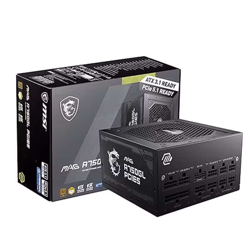 پاور 750 واتی ام اس آی مدل MSI MAG A750GL GOLD