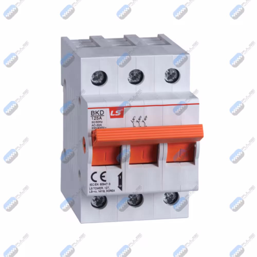 کلید 63 آمپر خشک (ایزولاتور سوئیچ) هیوندای سه پل سری BKD با کد BKD 3P 63A
